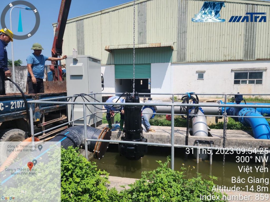 Ứng dụng bơm nước thải Tsurumi