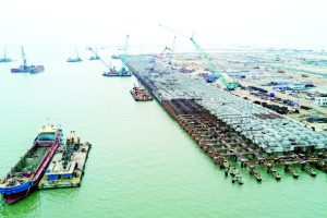Máy bơm hố móng Tsurumi cho dự án cảng quốc  tế Lạch Huyện